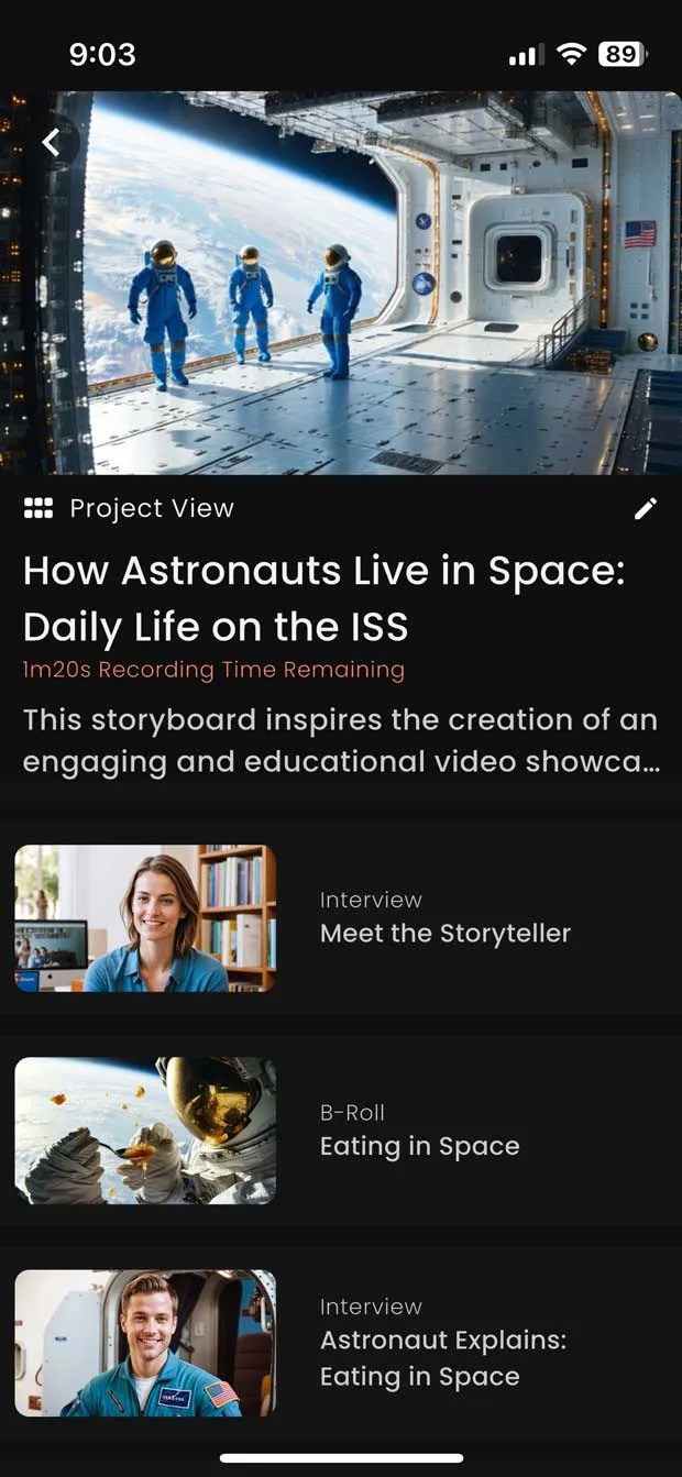 DeepStory preview